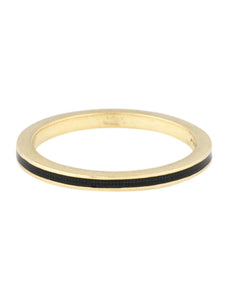 Vintage 18k Gold with Onyx Enamel Ring