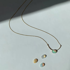 The Half Moon Opal Pendant