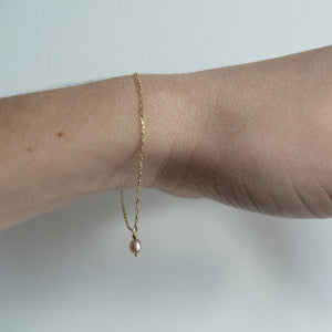 Pink Pearl Droplet Bracelet