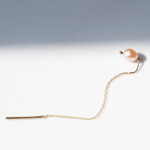 Pink Pearl Ear Threader